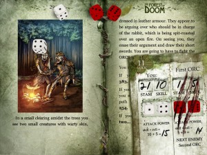 Tin Man Games' Fighting Fantasy: Forests of Doom is a digital remake of the 1984 adventure gamebook. PHOTO: Supplied