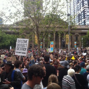 Protesters swamp Melbourne's CBD 