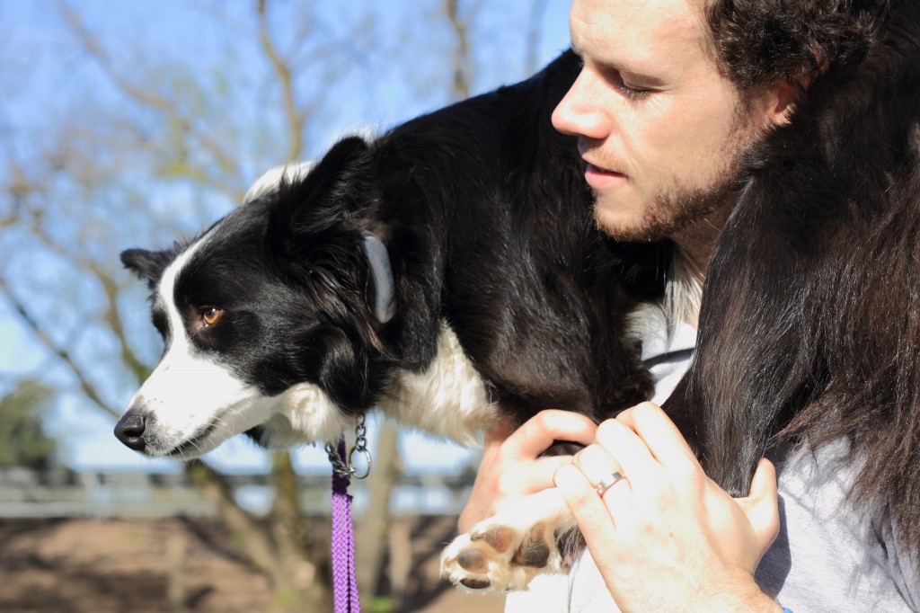 Best friends. Kevin Newman and his dog Cynder. PHOTO: Matilda Marozzi