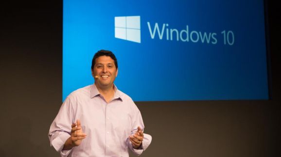 Terry Myerson at the Windows 10 unveiling.