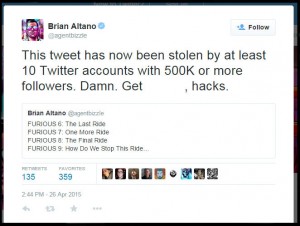 Brian Altano Stolen Tweet