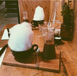 Dark hot chocolate with fairy floss: one of the beverage options at Melbourne's Hash Specialty Coffee and Roasters cafe / photo: Samadhi Logus