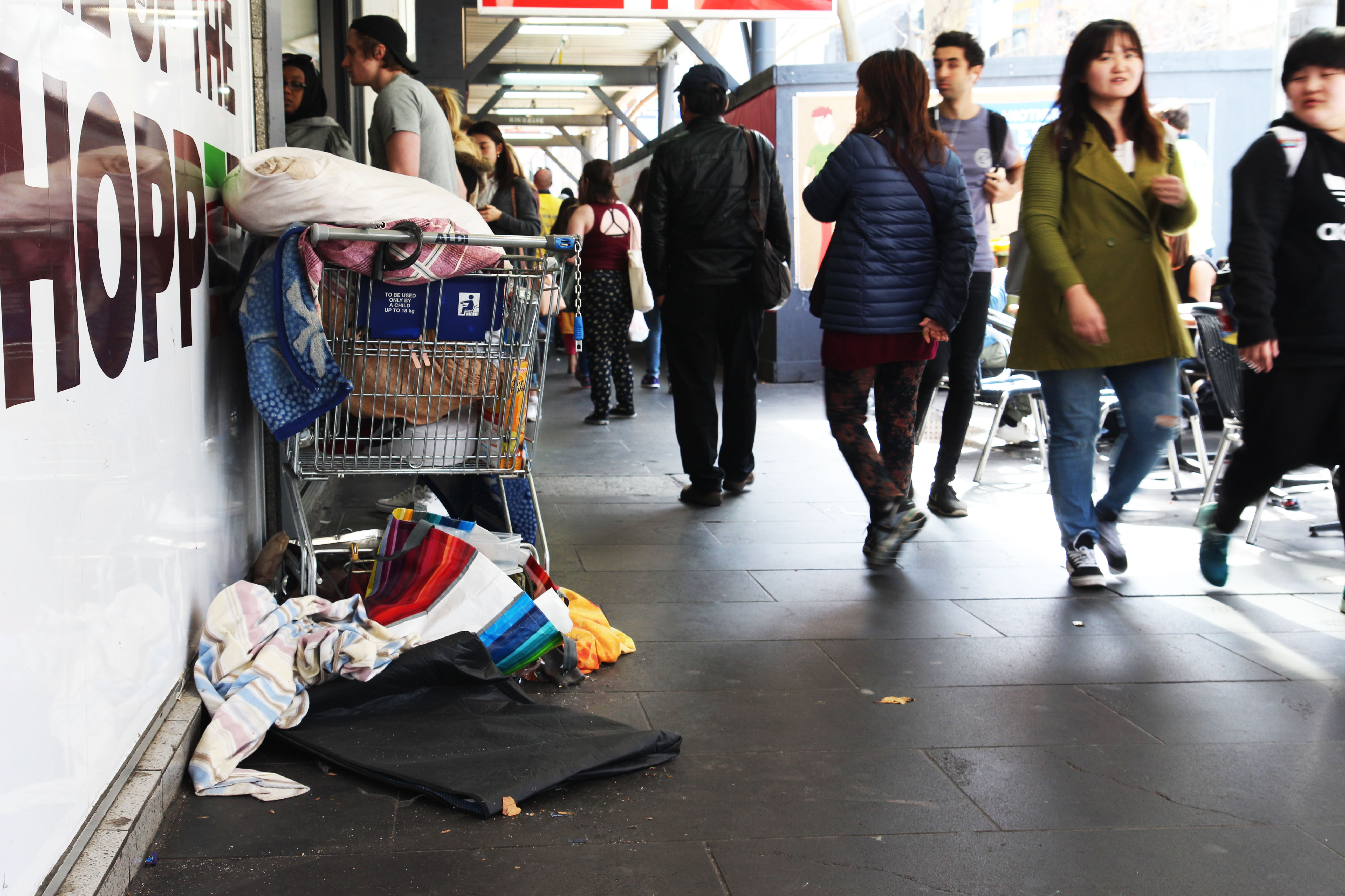 Melbourne struggles with a record number of rough sleepers. 