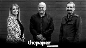 Pictured are Jane Gardner, Matt Dunn and Nick Jeremiah. The team behind The paper.